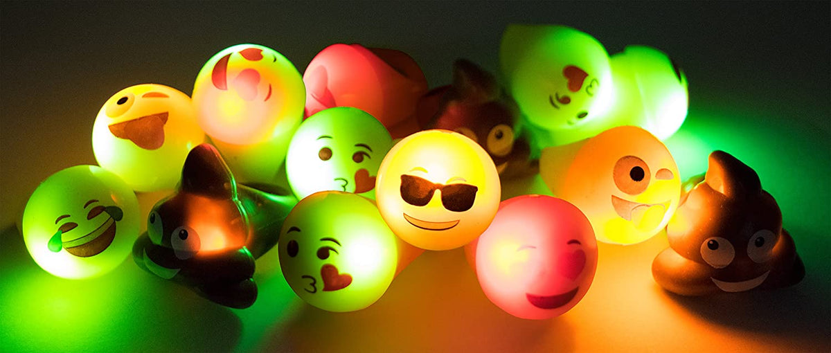 Emoji Flashing LED Ring Whimsy Daisy Holiday Shop