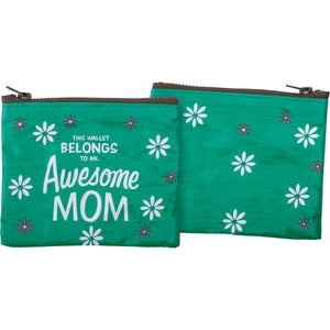 Awesome Mom Zipper Wallet