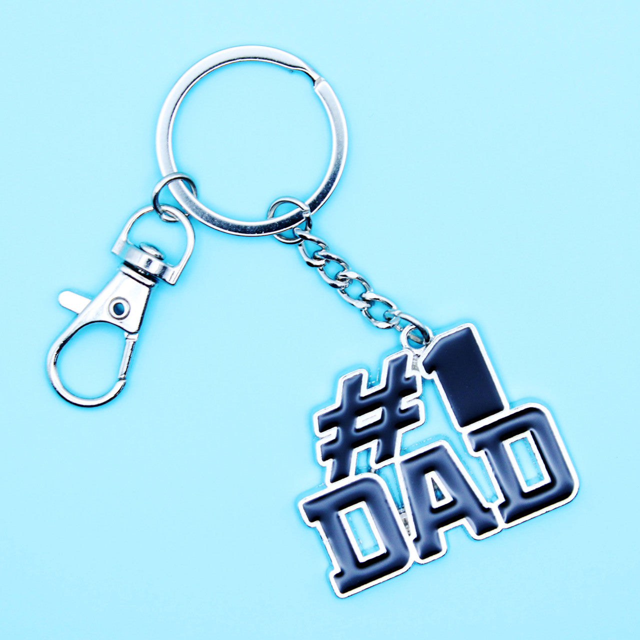 #1 Dad Keychain