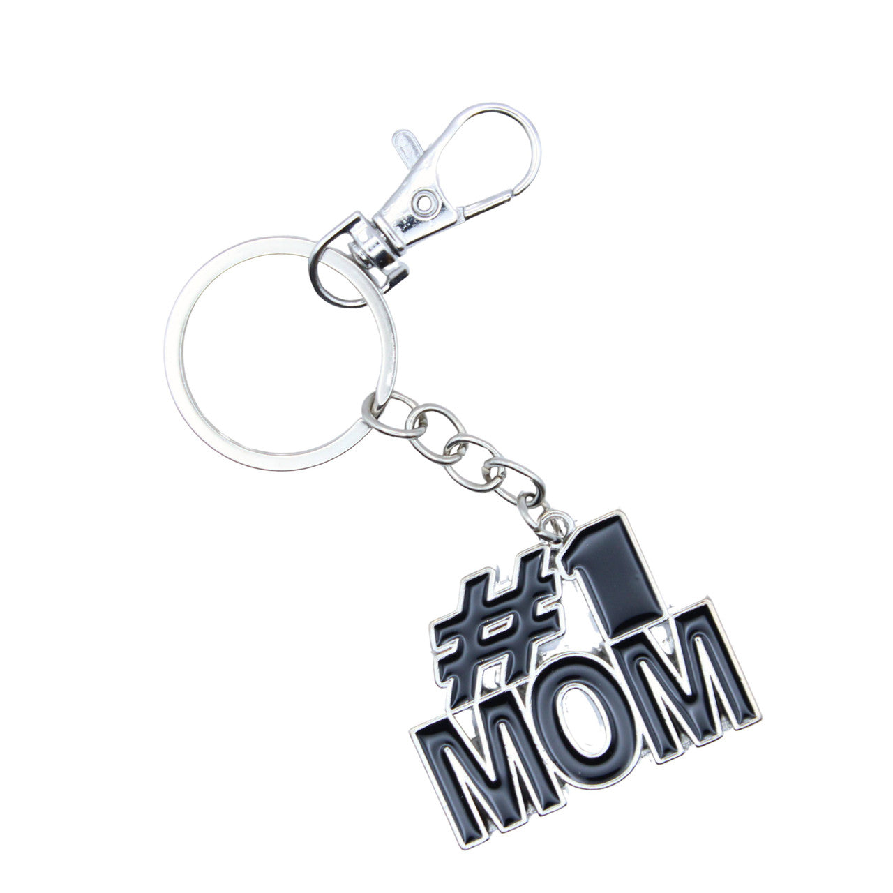 #1 Mom Keychain