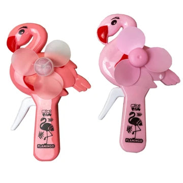 Flamingo hand fan