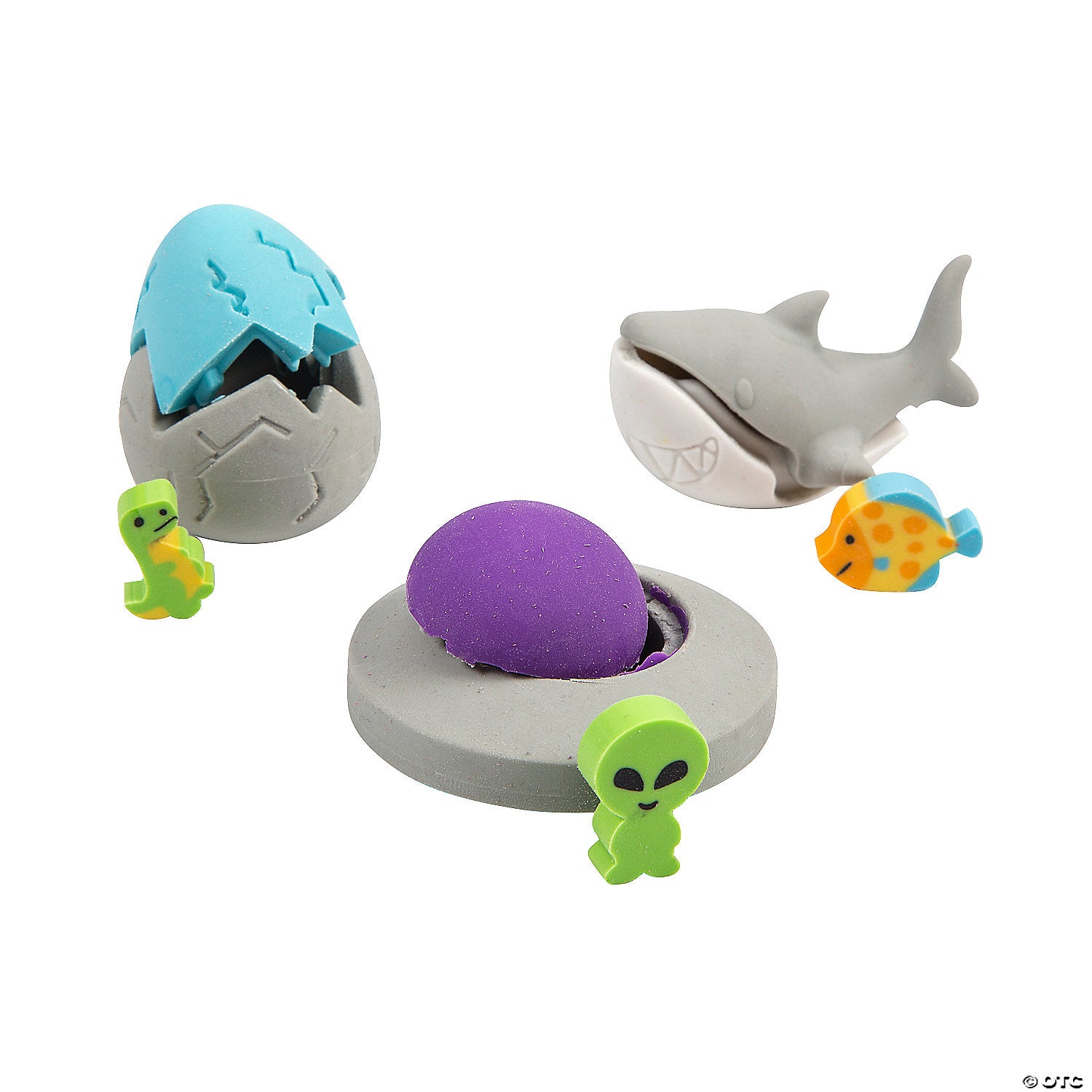 Surprise Inside Shark Erasers