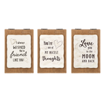 Load image into Gallery viewer, Loving Thoughts Message Wood Easel
