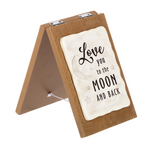 Load image into Gallery viewer, Loving Thoughts Message Wood Easel
