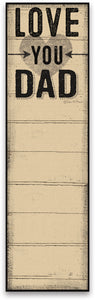 Love you, Dad notepad