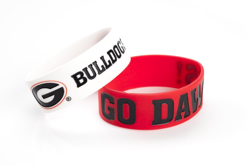 UGA Wide Silicone Bracelet