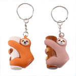 Load image into Gallery viewer, Pooping Sloth Keychain
