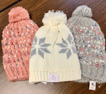 Load image into Gallery viewer, Snowflake Beanie Hat
