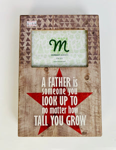 Dad Star Wood Frame