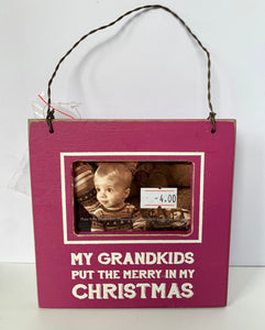 My Grandkids Mini Picture Frame Hanger