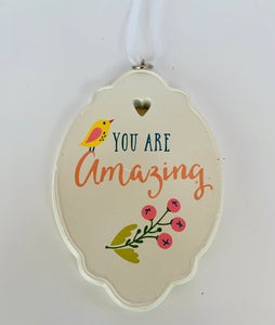You Are Amazing Ornament - pastel