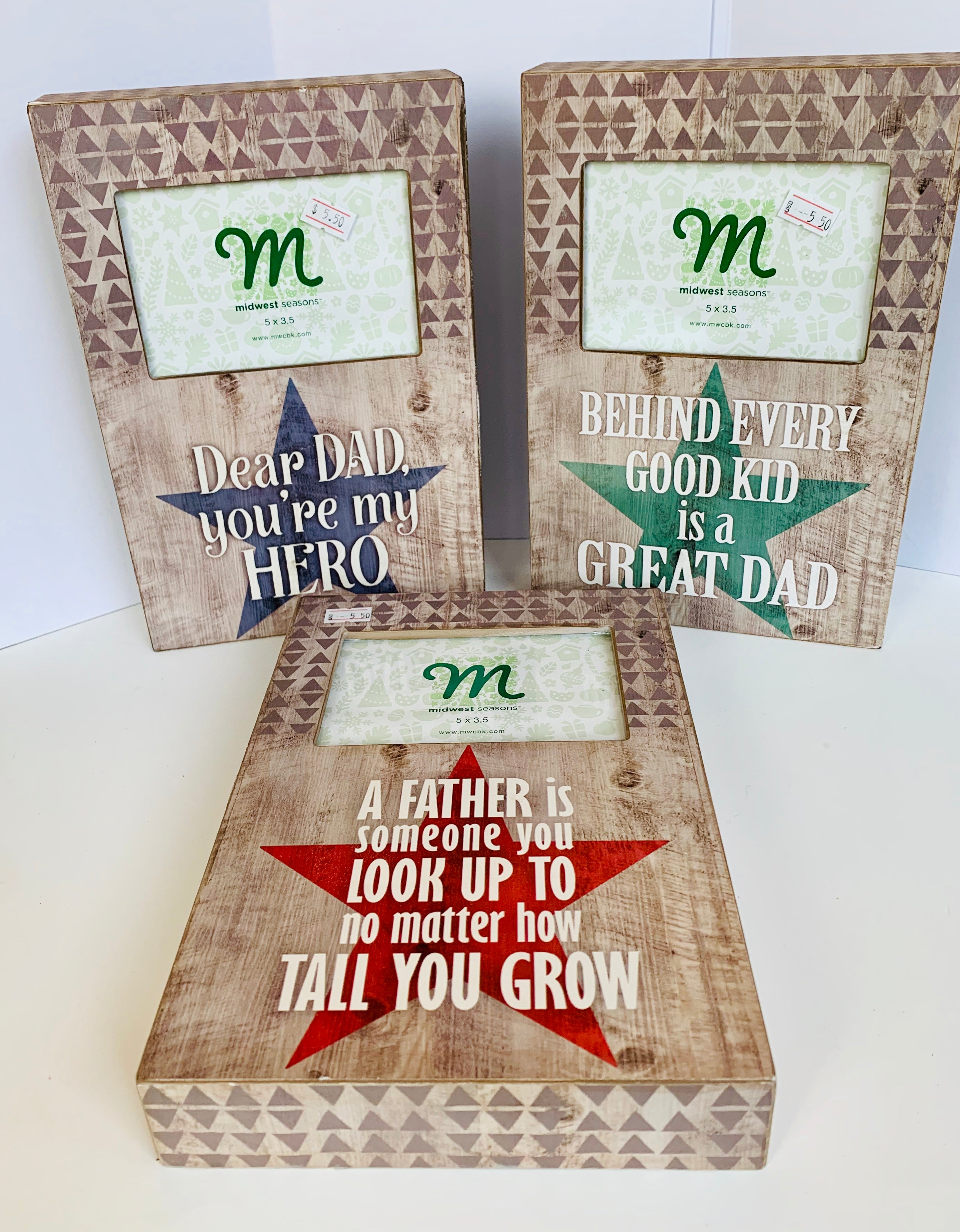 Dad Star Wood Frame