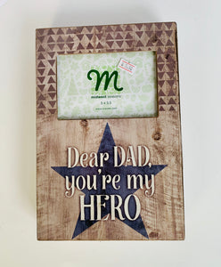 Dad Star Wood Frame