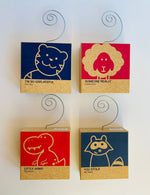 Load image into Gallery viewer, Clever Critters Wood Block Photo Clip
