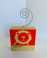 Load image into Gallery viewer, Clever Critters Wood Block Photo Clip
