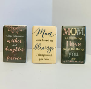 Mini Mom Ceramic Plaques