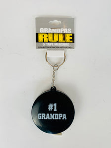 Grandpas Rule Tape Measure Keychain