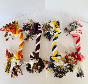 Mini Multi Color Dog Rope - 6" (Small)