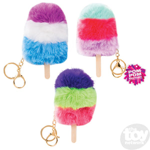 Pom Pom Ice Cream Keychain