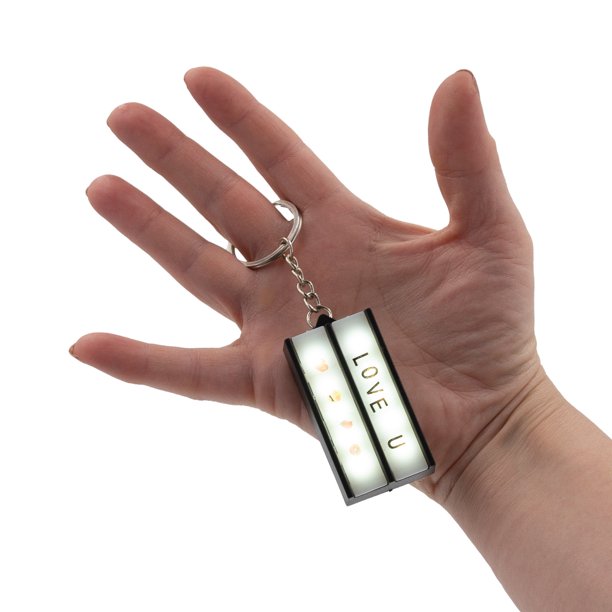 Mini Micro Marquee Sign Keychain