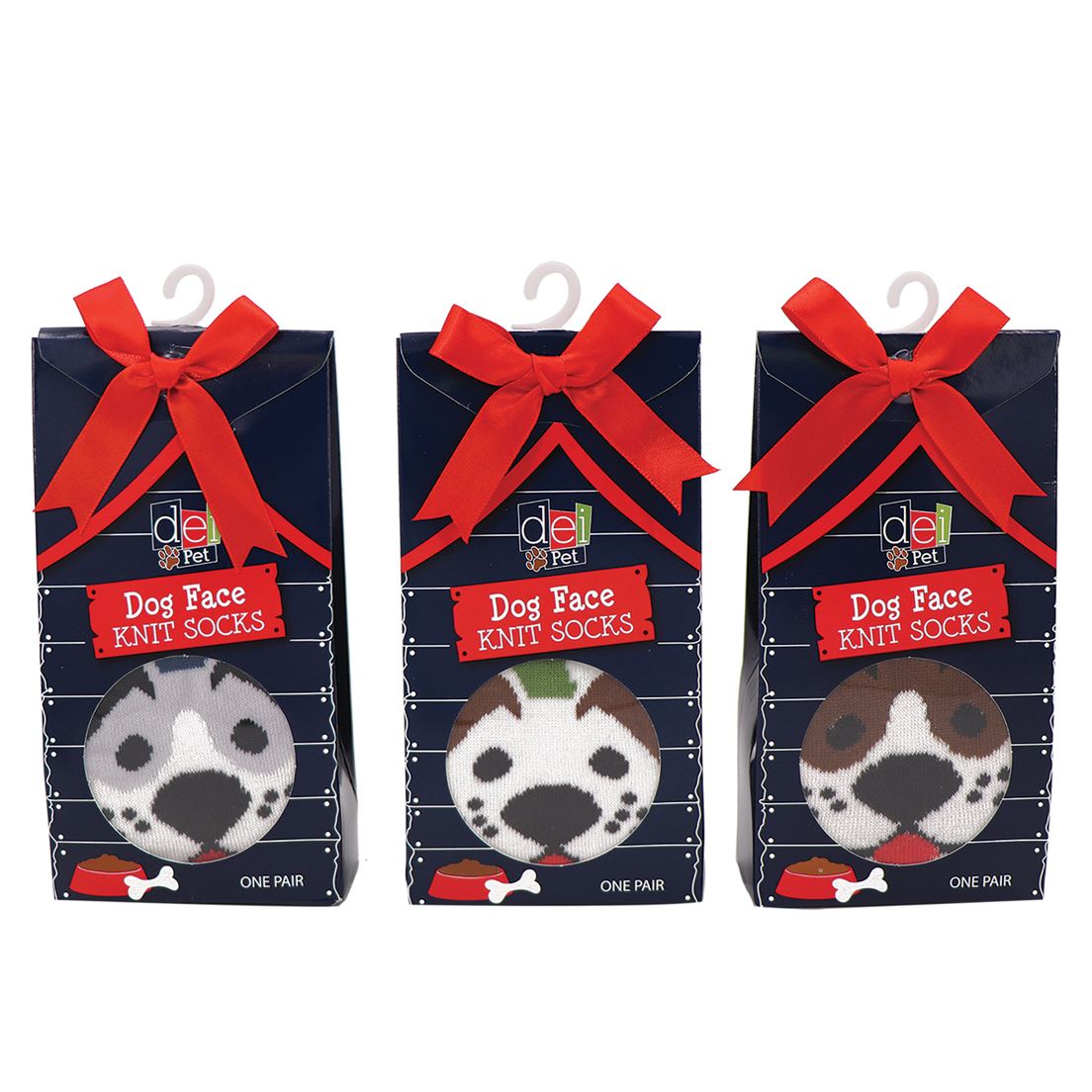 Dog Face Paw Print Socks